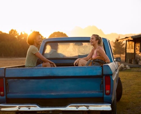 can you ride in the back of a pickup truck