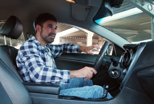 car accident during test drive